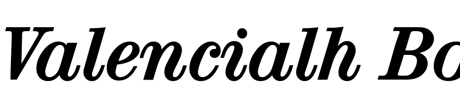 Valencia LH Bold Italic cкачати шрифт безкоштовно